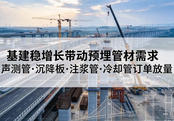 南岳基建稳增长带动预埋监测管材需求，声测管、沉降板、注浆管订单持续放量